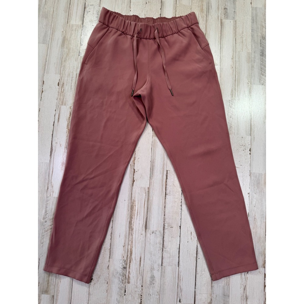 Lululemon Jogger Pants Womens 6 Pink On the Fly 7/8 Length Luxtreme Drawstring‎